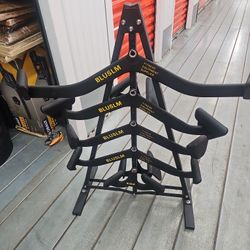 Lat Pull-down Bar For Cable Machine With Storage Rack