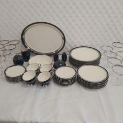🫖🍽️ Flintridge China 66-Pc Set (now More) w/ Glassware • 8 Settings + Extras • CA Made USA 🇺🇸