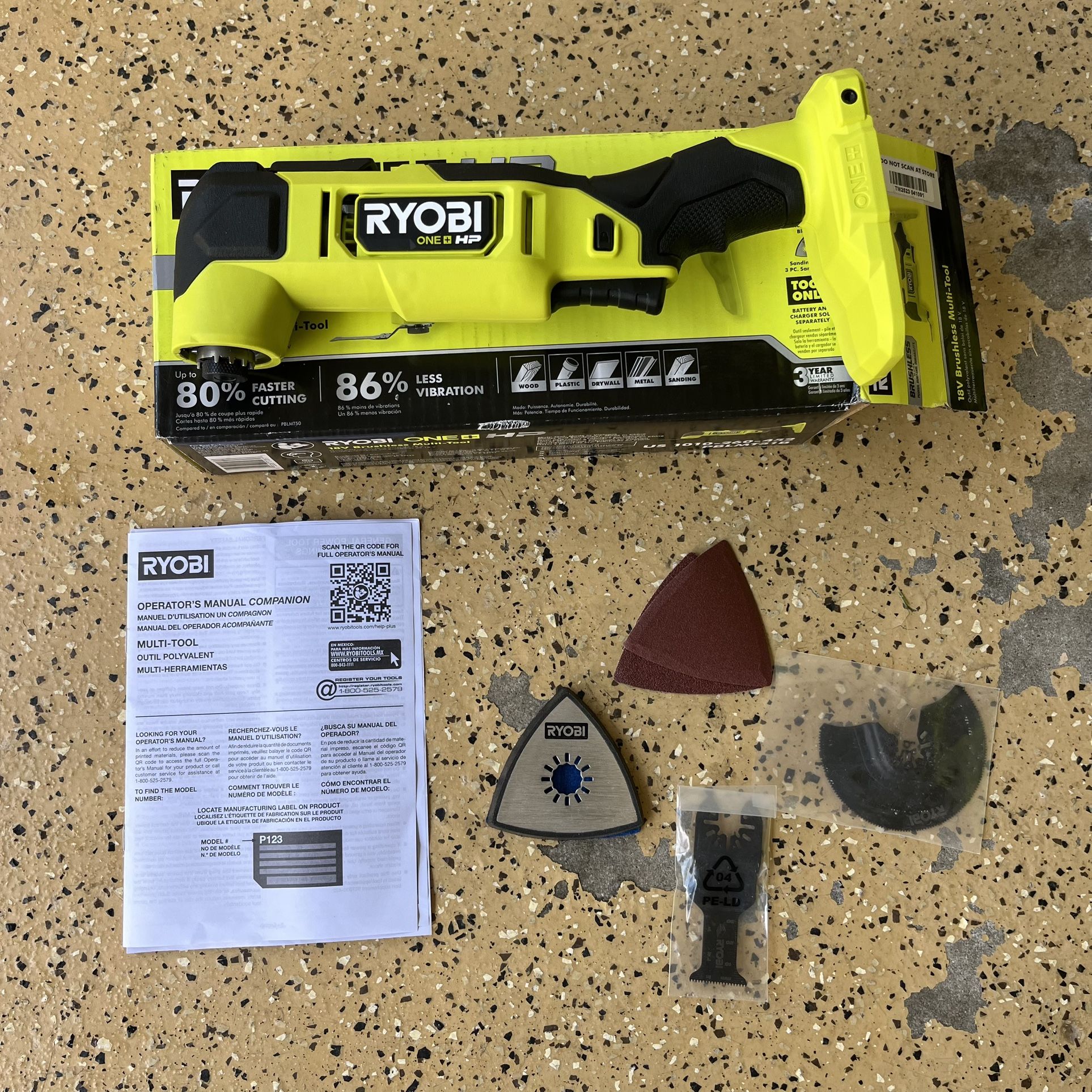 RYOBI ONE+ HP 18V Brushless Cordless Oscillating Multi-Tool (Tool Only)