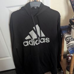 Large Black Adidas Hoodie