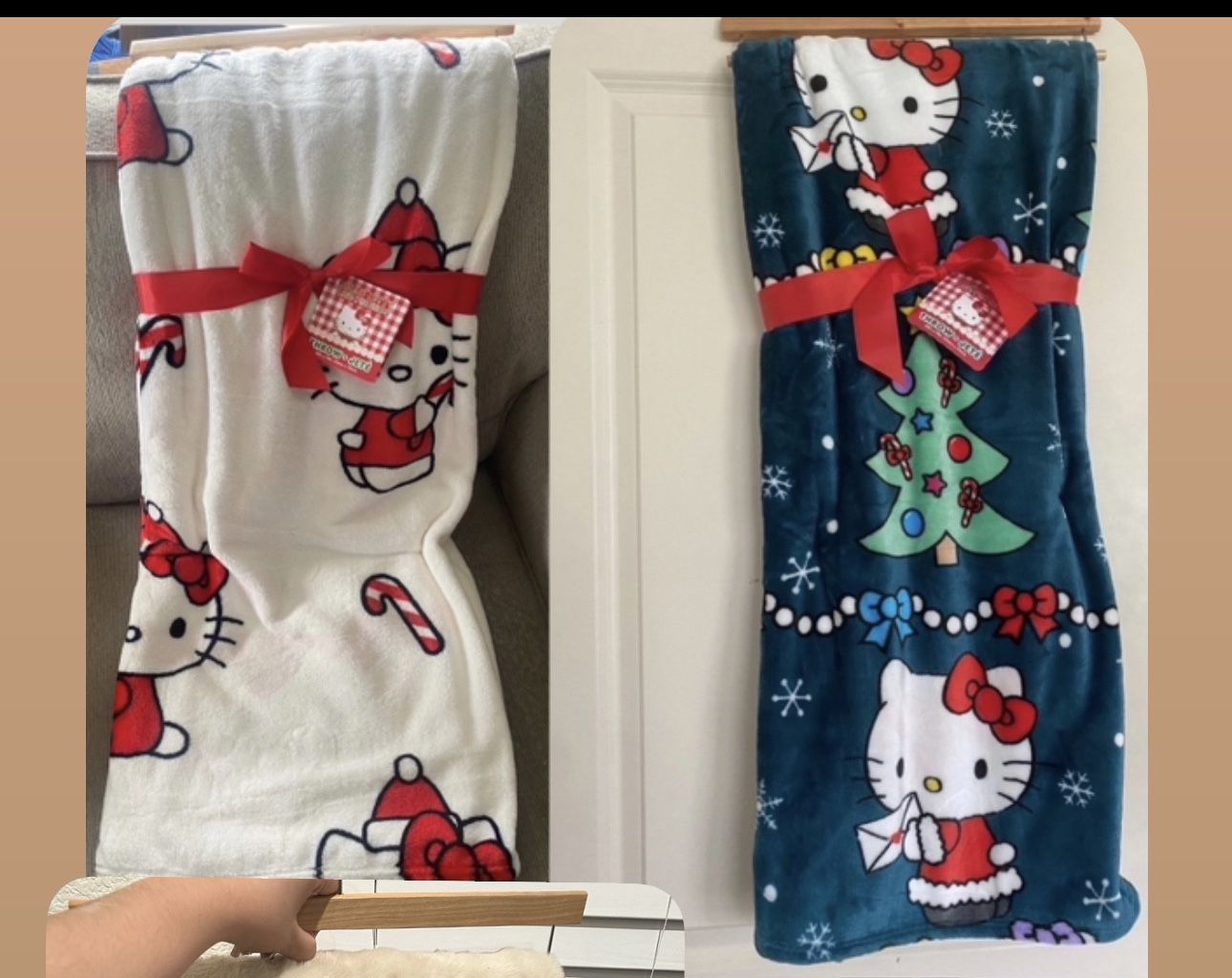 HELLO KITTY CHRISTMAS BLANKETS 