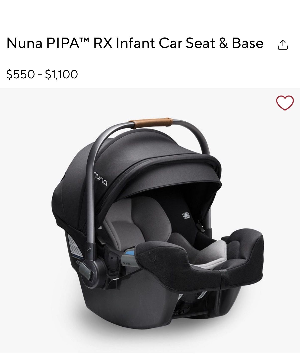 Nuna PIPA RX Infant Car Seat And Base