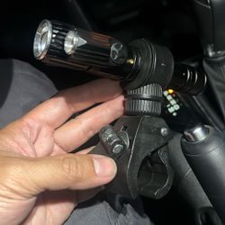 Bike Light / Flashlight With Bike Mount Clamp