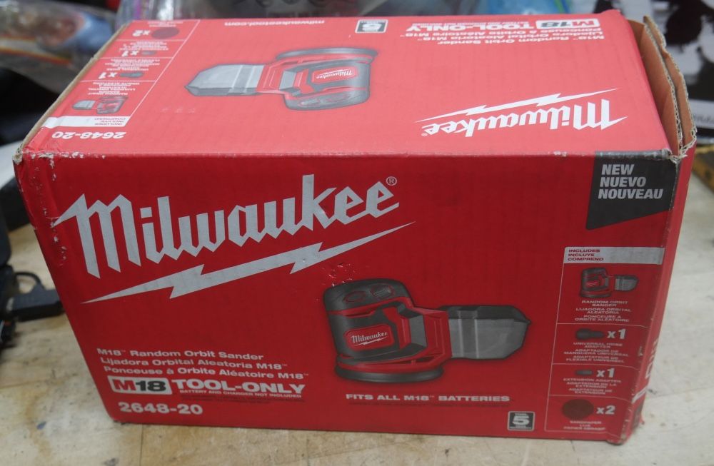 Milwaukee 2648-20 M18 7000-12000 OPM Variable Speed 5" Random Orbit Sander 
