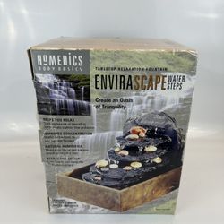 Homedics Envirascape Water Steps WF-STEP Fountain – NIB – Tabletop Relaxation