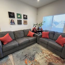 Two Couch Set w/ Sleeper Couch