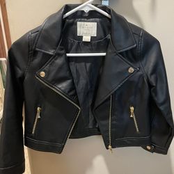 Girls Leather Jacket Size 8 Kate Spade