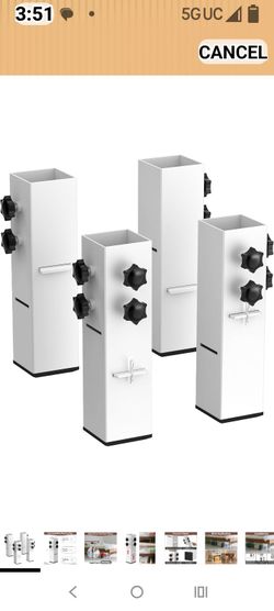 Steel bed risers (new)