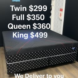 Queen Memory Foam Orthopedic Come With Free Box Spring - Same Day Delivery