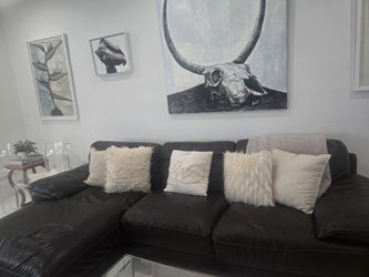 Leather couch