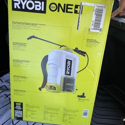 Backpack Chemical Sprayer 18V Cordless 4 Gal. 2.0 Ah Battery And Charger Ryobi