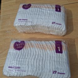 Parent's Choice Baby Diapers Size 1 