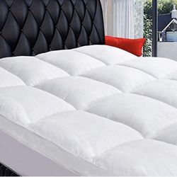 New Cal King Deep Pocket Cotton Xtra Padded Mattress Topper 