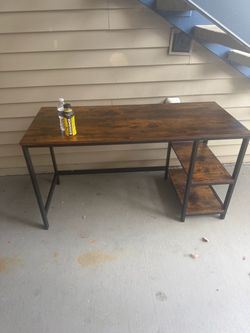 “Free” Desk Solid Wood & Iron 24”x55”