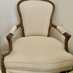 French Provincial Style Upholstered Armchair