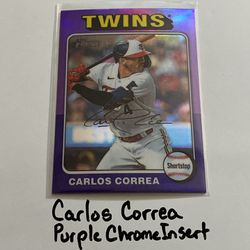 Carlos Correa Minnesota Twins Shortstop Topps Short Print Insert Card. 