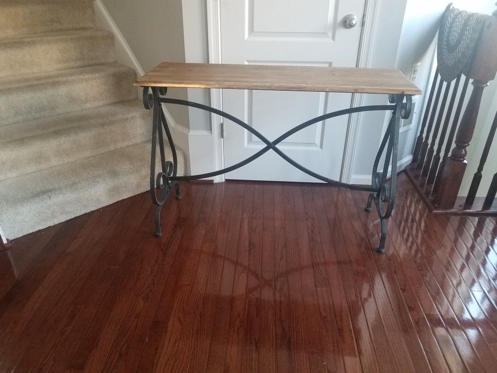 Iron Scroll Console Table