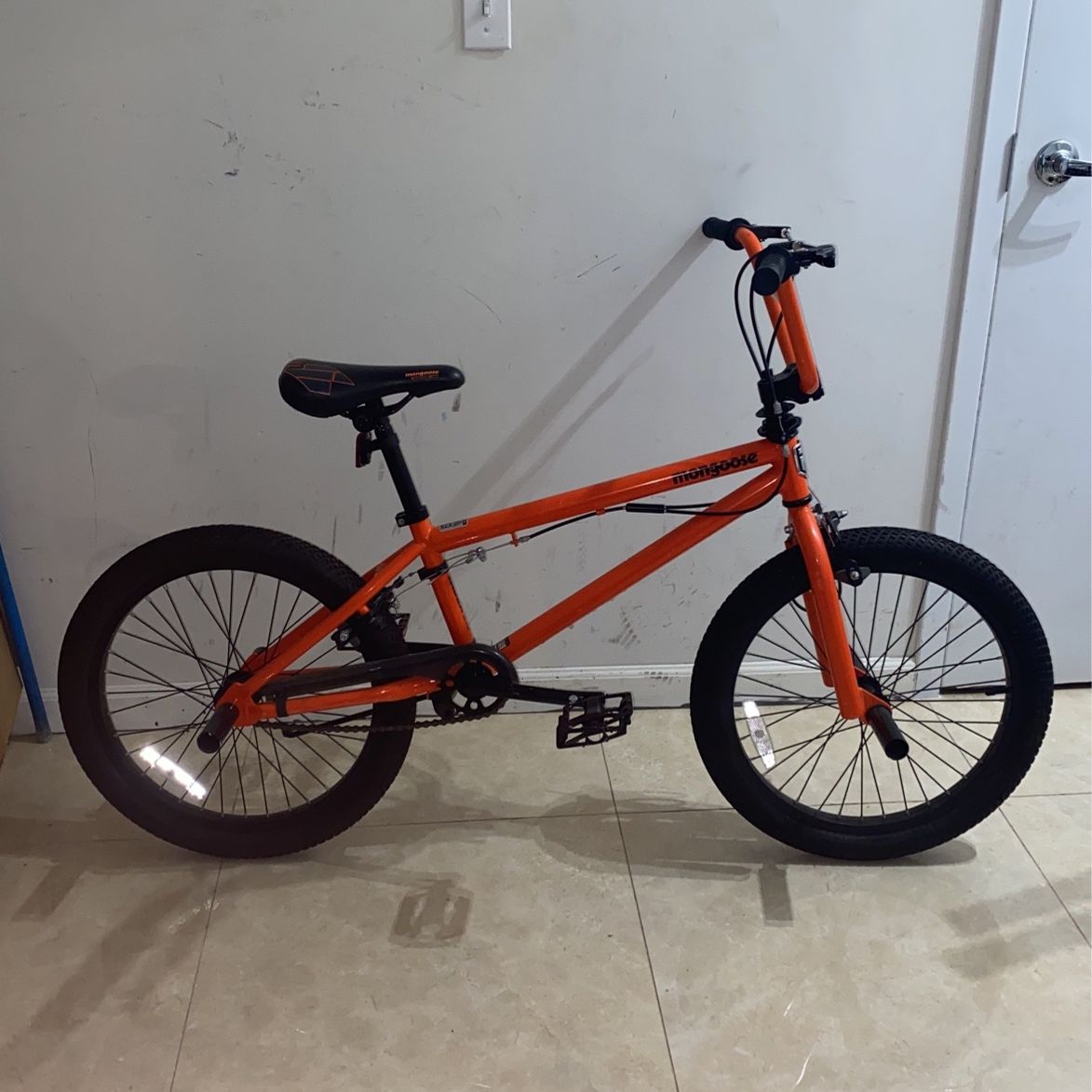 Orange mongoose bmx bike discount