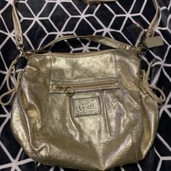 Coach Gold Poppy Jazzy Shoulder Bag