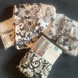 Black And White Drapes Lot