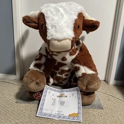 Build A Bear Longhorn Cow 28in Jumbo STUFFED Giant Plush