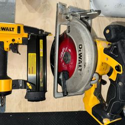 Dewalt Circular Saw & 18GA Nailer