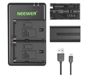 NEEWER NP-F550 Battery Charger Set 2-pack