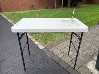 4ft folding sink table