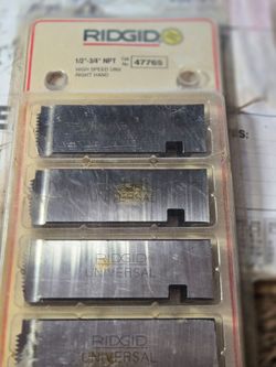 Ridgid Pipe threading dies