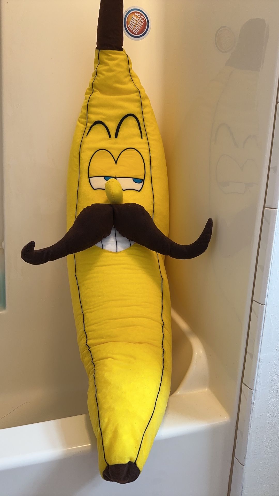 Giant Stoner Banana With Mustache Plush 55" The Toy Factory. Unique Rare Item