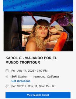 Karol G Tickets