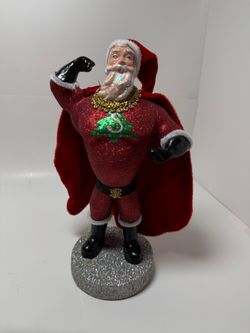 Rare KC comics Super Santa 9” Figure and Box