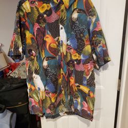 Hawaii Button Down Bird Shirt