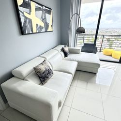 Modern White Sectional Sofa…