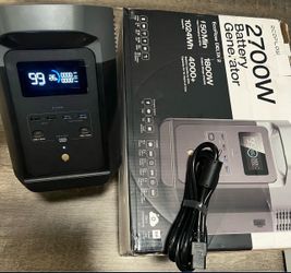 EF ECOFLOW Portable Power Station DELTA 2, 1024Wh LiFePO4 (LFP) Battery, 1800W AC/100W USB-C Output, Solar Generator