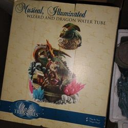 Musical Illuminated Wizard And Dragon Water Tube