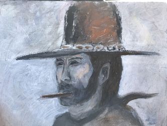 Josey Wales 11x14 acrylic canvas original