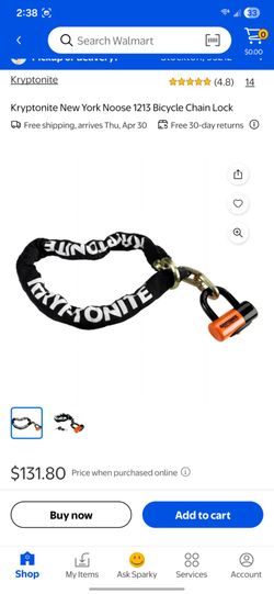 Kryptonite New York Noose 1213 Bicycle Chain Lock