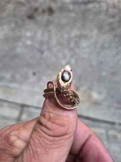 Vintage 1920's 14kt yellow gold snake ring