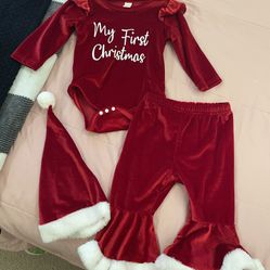 My First Christmas Outfit Size 12 Months 