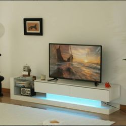 TV STAND  ( HIGH GLOSS AND LEDD LIGHTS ) 