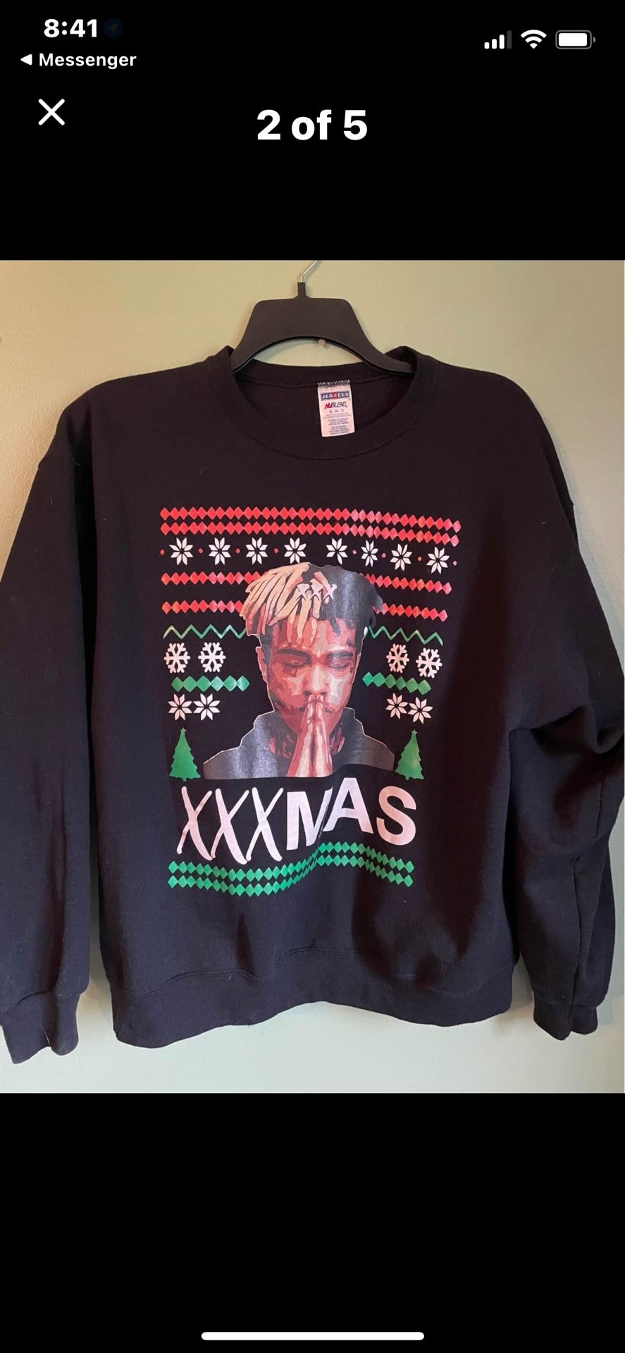 Christmas Sweatshirt Rapper Singer Songwriter XXXTENTACION