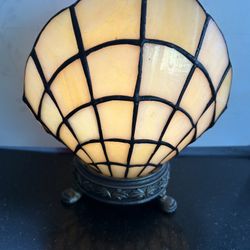 Tiffany-Style Stained Glass Shell Electric Accent LAMP