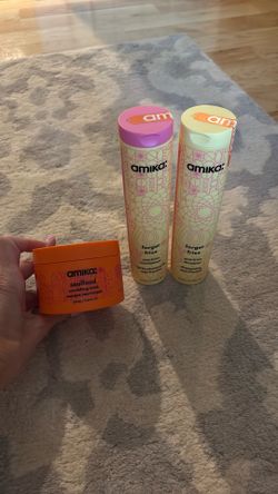 Brand New Amika Lot Shampoo Conditioner Mask New