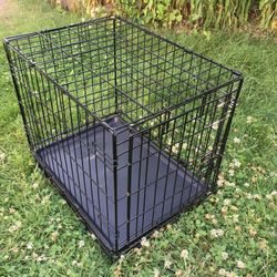Small 24" Wire Metal Dog Training Kennel Crate Carrier