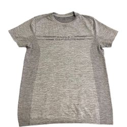Harley Davidson Shirt Men Large Gray Motorcycles Logo Lightweight Casual Tee