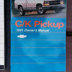 1991 CHEVY PICKUP Owners Manual