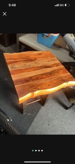 Solid Wood An Iron Night Stand
