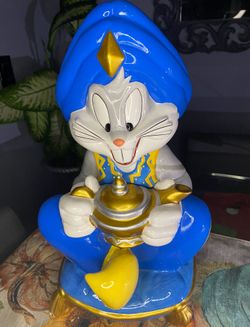 VTG Bugs Bunny Genie Cookie Jar Warner Brothers Studio Store Looney Tunes 1998