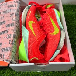 Size 5.5 Nike ZoomX Victory 2 Bright Crimson Lime Track Spikes FD8411-600 IN BOX